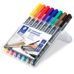 STAEDTLER BUSTA 8 PENNARELLI LUMOCOLOR PERMANENT 317 M 1.0MM
