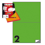 Etichetta adesiva C/509 verde 100fg A4 210x148,5mm (2et/fg Markin