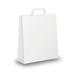 MAINETTI BAGS BLISTER 25 SHOPPERS 22X10X29CM BIANCO NEUTRO PIATTINA