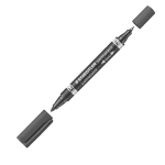 STAEDTLER PENNARELLO LUMOCOLOR DUO PERMANENT 348 F/M NERO