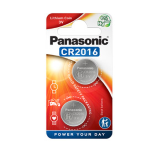 PANASONIC BLISTER 2 MICROPILE A PASTIGLIA CR2016 LITIO 3V