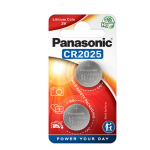 PANASONIC BLISTER 2 MICROPILE A PASTIGLIA CR2025 LITIO 3V