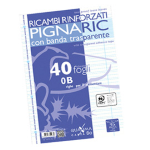 RICAMBI FORATI RINFORZATI A4 RIGO DI 3 40FG 80GR PIGNARIC