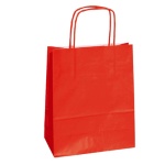 MAINETTI BAGS 25 SHOPPERS CARTA KRAFT 22X10X29CM TWISTED ROSSO