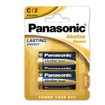 BLISTER 2 PILE MEZZATORCIA ALKALINE C 1,5V PANASONIC