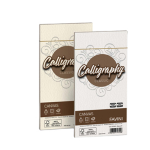 FAVINI 25 BUSTE CALLIGRAPHY CANVAS 110X220MM 100GR 01 BIANCO