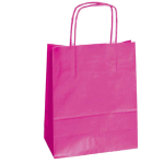 MAINETTI BAGS 25 SHOPPERS CARTA KRAFT 22X10X29CM TWISTED MAGENTA