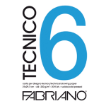 BLOCCO TECNICO 6 25x35cm 20fg 240gr liscio FABRIANO