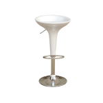 SERENA GROUP SGABELLO BAR in ABS e ACCIAIO H55/78cm BIANCO