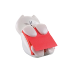 DISPENSER GATTO + RICARICA Post-itÂ® Super Sticky Z-Notes 76x76mm ROSSO RUBINO