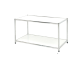 SERENA GROUP LIBRERIA 2 RIPIANI ACCIAIO/BIANCO 80x40cm - H40,5cm Easy System