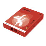 CARTA MAESTRO COLOR A4 210x297mm 80gr 500fg ROSSO FORTE CO44 MONDI