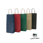 MAINETTI BAGS 20 SHOPPERS CARTA BIOKRAFT 14X9X38CM PORTABOTTIGLIE AVANA