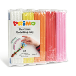 PRIMO - MOROCOLOR PANETTO PLASTILINA 10 COLORI da 55gr PRIMO