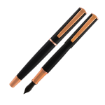 PENNA STILOGRAFICA IMPRESSA NERO-ROSEGOLD punta M MONTEVERDE