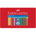 FABER-CASTELL ASTUCCIO metallo 36 PASTELLI COLORATI ACQUERELLABILI Color Grip FABER CASTELL