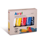 PRIMO COLORE ACRILICO FINE tubo da 75ml ASTUCCIO 5 COLORI