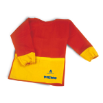 PRIMO GREMBIULINO CON MANICHE IN TESSUTO PLASTICO