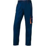 DELTAPLUS PANTALONE da LAVORO M6PAN blu/arancio Tg. XL PANOSTYLEÂ®