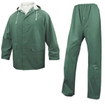 DELTAPLUS COMPLETO IMPERMEABILE EN304 Tg. L verde (giacca+pantalone
