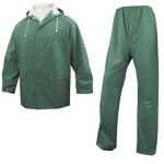 DELTAPLUS COMPLETO IMPERMEABILE EN304 Tg. XL verde (giacca+pantalone)