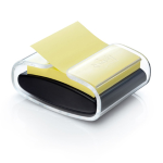 DISPENSER PRO nero +1 Post-it Super Sticky Z-Notes Giallo Canary 76x76mm