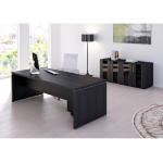ARTEXPORT SCRIVANIA DIREZIONALE 180X90cm NERO VEN. - PRESTIGE