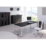ARTEXPORT SCRIVANIA DIREZIONALE 180X90cm NERO VEN. - PRESTIGE METAL