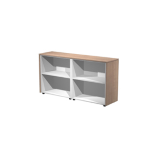 ARTEXPORT COPPIA MOBILI BASSI A GIORNO 162,8X43cm H81,4cm CILIEGIO AR. - PRESTIGE
