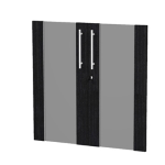 ARTEXPORT COPPIA ANTE VETRO/MELAMIN. x Mob.BASSO NERO VEN. - PRESTIGE