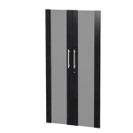 ARTEXPORT COPPIA ANTE VETRO/MELAMIN. x Mob.MEDIO-ALTO NERO VEN. - PRESTIGE