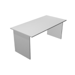 ARTEXPORT SCRIVANIA LINEARE 140X80cm GRIGIO - EASY