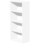 ARTEXPORT MOBILE ALTO A GIORNO 80X35cm H180cm BIANCO - EASY