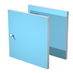 ARTEXPORT COPPIA ANTINE AZZURRO per LIBRERIA RAINBOW