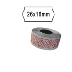 PACK 10 ROTOLI 1000 ETICH. 26x16mm ONDA BIANCO PERM. Printex