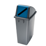 Medial International CONTENITORE Office 60Lt + COPERCHIO BLU con FERITOIA per CARTA