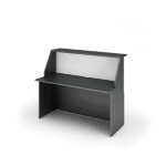 ARTEXPORT MODULO RECEPTION SOPRALZO+DESKTOP 140x76x117cm NERO VEN. /BIANCO - PRESTIGE