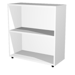 ARTEXPORT LIBRERIA BASSA A GIORNO 76x32cm - H81,5cm BIANCO