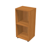 ARTEXPORT LIBRERIA BASSA A GIORNO 40x32cm - H81,5cm NOCE CHIARO