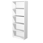 ARTEXPORT LIBRERIA ALTA A GIORNO 76x32cm - H196cm BIANCO