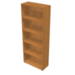 ARTEXPORT LIBRERIA ALTA A GIORNO 76x32cm - H196cm NOCE CHIARO