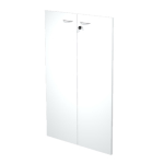 ARTEXPORT COPPIA ANTE in MELAMIN. x libreria alta L76cm BIANCO