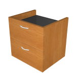 ARTEXPORT COPPIA CASSETTI 36x29x35,5cm x libreria L40 NOCE CHIARO