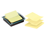 DISPENSER 90foglietti Post-itÂ® Super Sticky 101x101mm righe DS440-SSCYL GIALLO C