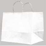 MAINETTI BAGS 25 SHOPPERS CARTA KRAFT 32X20X33CM TWISTED LARGE BIANCO