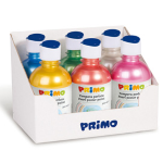 PRIMO - MOROCOLOR Box 6 tempera colori perlati 300ml colori assortiti PRIMO