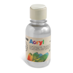 PRIMO - MOROCOLOR Colore acrilico fine Acryl 125ml argento PRIMO