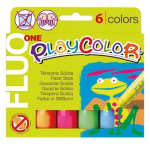 Istant TEMPERA SOLIDA PLAYCOLOR 6 COLORI FLUO in STICK da 10GR