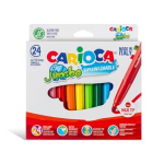 Astuccio 24 pennarelli Jumbo lavabili colori assortiti CARIOCA