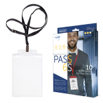 SEI ROTA 10 PORTANOME PASS 6S-P 10x15cm (A6 NEUTRO con CORDONCINO NERO